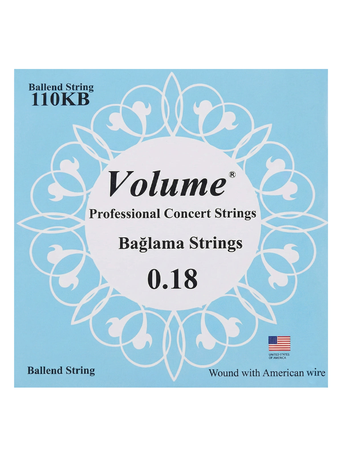 Volume 0.18 Kısa Sap Bağlama Teli (Boncuklu)