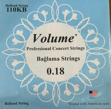 Volume 0.18 Kısa Sap Bağlama Teli (Boncuklu)