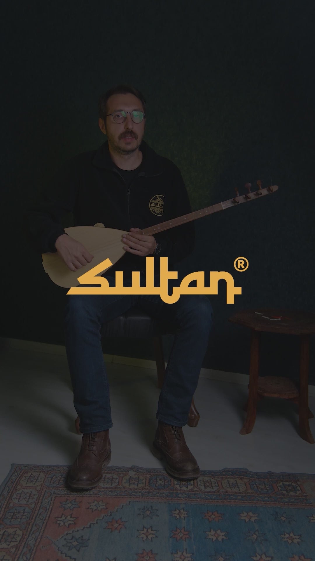 Mulberry Short Neck Medium Quality Baglama - SLT119